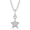 LeCalla Collana con ciondolo a forma di stella, in argento Sterling 925, con zirconia cubica rodiata, ciondolo a forma di stella, idea regalo per lei, 40,6 cm