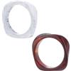 UNICRAFTALE 2 Colore 6.4cm Bracciale In Resina Acrilica Retro Largo Braccialetto Geometrico Alla Moda Braccialetti Da Polso Irregolare Braccialetti Quadrati Per Le Donne, Metallo