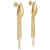 Purelei Orecchini Sea Glam, lunghezza 26-42 mm, peso 7,8 g (coppia) | Oro: acciaio inossidabile placcato oro 14 K, argento placcato oro rosa 18 carati. Dimensioni conchiglia: 25 x 14 x 5 mm
