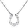 ZAVANA Collana Donna Argento Ferro di Cavallo Zirconi 14 mm