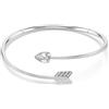 Swarovski Girocollo Idyllia, Taglio misto, Freccia, Bianco, Placcato rodio