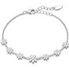 Philip Jones Bracciale Margherita Placcato Argento