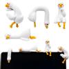 OPEIXSAYKOC Mini Statuette di Oche, 4 pezzi Mini Statuine d'oca in Resina