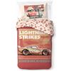 Jay Franco Disney Cars Set Copripiumino Singolo per Bambini - Biancheria da Letto Super Morbida 100% Cotone con Federa, Prodotto con Licenza Ufficiale, Cremisi, Set da 2 Pezzi
