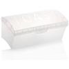 Generico Lineavera Contenitore per Toast e Pane in Cassetta - Portapane Ermetico con Coperchio - Scatola Salva Freschezza in Plastica Trasparente - Grande Capacità per Cucina e Campeggio - Bianco, 1 Pezzo