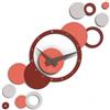 Giallobus - Orologio da Parete Adesivo Modulare Geotime - Bubbles - Legno Mdf - Geotime - 08B_Blossom - Orologio da parete moderno - Numeri adesivi 3d - Costruzione modulare