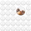 THE TWIDDLERS 48 Palline di Natale Trasparenti Apribili 8 cm in Plastica | Sfere Natalizie da Riempire, Palle Vuote da 8cm di Diametro, da Decorare & Personalizzare, Fai da Te