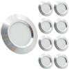 Sepzlly 12V Campervan Incastrato LED 3W Montare Luci A Soffitto Lumini Macchie Luce Bianca Fredda 6000K Dimmabili per T4 T5 Caravan Barca Yacht Camper Cabina Sotto Armario Argento Cri 92+ Set di 8