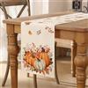 AwzyGous Runner da Tavolo Moderno Autunno con Arancione Zucca Foglie D'Acero, Runner per il Tavolo Lavabile, Tovaglia Da Cucina Per Tavolo Da Pranzo, Decorazioni Per Feste Al Coperto, 33X183 cm