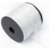 Blausky 6 mm x 10 m di elastico per cucito, nastro elastico piatto, elastico per pantaloni, nastro morbido per cucito, accessori per il cucito per reggiseno, vestiti, cintura fai da te, bianco