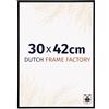 Dutch Frame Factory - Cornice 30x42 cm Nero Lucente - Plastica | Vetro acrilico antiriflesso, Montaggio a parete, Adatta per foto, poster o puzzle, Made in Holland