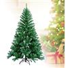 Ikodm Albero di Natale Artificiale in PVC, 150cm Abete Artificiale con 350 rametti, Ignifugo, supporto pieghevole in metallo, Facile Montaggio, colore: Verde