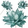 SPRINGOS Fiore di loto artificiale sul gambo, 74 cm