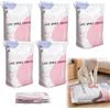 TELAOBAN No-Pump - Sacchetti di compressione per sottovuoto, 5 pezzi Sacchetti sottovuoto senza pompa, Sacchetti ermetici a compressione per vestiti, No Pump Vacuum Storage Bags, per Vestiti e Coperte，B