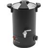 Wiyuer Kit per la produzione di candele, 8 l, grande vasetto per sciogliere la cera, con rubinetto da 30-110 °C, controllo della temperatura per cera di soia fai da te, base di sapone