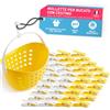 culiclean Mollette da Bucato con Cestino - 40x, illuminating-bianco | Porta Mollette Bucato da Esterno, Mollette Bucato Antisegno e Resistenti, senza BPA