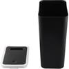 BSTCAR Bidone della Spazzatura da Bidoni della Spazzatura Sottili per la Casa con Parte Superiore a Pressione, Pattumiera in Plastica per la di Casa Soggiorno Bagno (Nero)