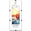 MG Design Cornice Clip 20 x 50 cm - a giorno senza cornice con vetro acrilico e pannello HDF, verticale o orizzontale, per foto, poster, certificati e puzzle