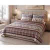 Tex family Copripiumino Tirolese Rush 100% Cotone Made in Italy con Sciatori, Cabinovie e Patella 40 cm - Cm. 155X200