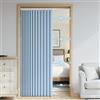DSSHENGDS Tenda da Doccia a Fisarmonica Pieghevole Magnetica Anti-Spruzzi, Tenda divisoria per casa, Hotel, Bagno-Sky Blue- 100x180cm