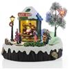 TIN DREAMS FACTORY TIN DREAMS | Pista di Pattinaggio Natale con Musica Movimento e Luci | Scena Natalizia Animata con Pattinatori | Casetta Natalizia Illuminata per Villaggio Natalizio | Decorazioni Festive per la Casa