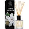 AROMATIKA Diffusore Aroma Monoi de Tahiti 200ml - Bastoncini Fragranza Ambiente - Deodorante Profumato - Idea Regalo - Profumo Tiari