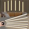 EUNEWR LED incorporati per pannelli acustici, 6 pezzi, 100 cm, dimmerabile, luce bianca calda, con interruttore touch, pannelli acustici, strisce LED per pannelli da parete paralleli, pannelli