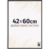 Dutch Frame Factory - Cornice 42x60 cm Nero Opaco - Plastica | Vetro acrilico antiriflesso, Montaggio a parete, Adatta per foto, poster o puzzle, Made in Holland