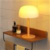 FULNIX Lampada da doccia, impermeabile IP65, lampada da bagno con 15 colori RGB, lampada da tavolo portatile ricaricabile da 7500 mAh, luce LED senza fili dimmerabile per bagno, vasca da bagno, spa, patio