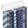 Lomrsiul - Appendiabiti da parete per cravatte, antiscivolo, girevole a 180 gradi, con 18 ganci, organizer per armadio e conservazione per cravatte, cinture, collane, borse, sciarpe, borse, colore