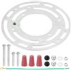 PATIKIL 4 Plafoniera Montaggio Staffa Rotondo Plafoniera Piastra Kit | 1 Set, Acciaio Traversa Hardware, per Plafoniera Lampadario