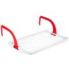 Acan Tradineur - Stendibiancheria pieghevole in resina per radiatore - 3 metri di stendaggio - Fabbricato in Spagna - Supporto per stendere i vestiti (Bianco e Rosso - 52,5 x 33,6 x 17,5 cm)