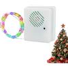 Generic Luci LED per albero di Natale, 1,9 m, illuminazione ambientale per interni, con rilevamento della musica, per soggiorno, camera da letto, cortile, patio, scale, giardino, albero, feste