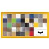 RahmenMax Skane - Cornice portafoto con puzzle, 40 x 90 cm, colore giallo, 90 x 40 cm, con retro bianco e vetro acrilico trasparente