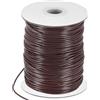 M METERXITY Cordino In Poliestere Cerato, 87 Iarde 2mm Filo Per Perline Cerato Con Rocchetto Per Creazione Di Gioielli/Fai Da Te, Filo Per Braccialetti Macramè [Marrone Scuro]