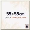 Dutch Frame Factory - Cornice 55x55 cm Champagne - Plastica | Vetro acrilico antiriflesso, Montaggio a parete, Adatta per foto, poster o puzzle, Made in Holland