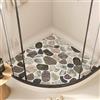 Yinghesheng Tappeto Doccia angolare Antiscivolo - Tappeto Doccia in PVC Morbido, Antiscivolo e antimuffa con Scarico per Il Pavimento del Bagno - ad Asciugatura Rapida e Lavabile,A,60x60cm