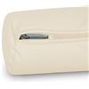 BLLMTEAR Impermeabile Federe for Cuscino Cervicale con Chiusura Lampo - Federa Cilindrica for Cuscino Cilindrico con Cerniera, Lavabile(E,60x20cm/24x8)