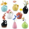 JWTRSVTY 8PCS Mini Vaso Magnetico Frigo, Mini Vasi Magnetici Ceramica, 3D Vasi Calamite-Frigo Set, Vaso Ceramico Magneti Frigorifero, VasoCalamite Frigorifero, per Accessori, Cucina, Armadietto