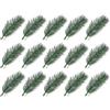 Anlising 65PCS Rami di Abete Artificiali, 10CM Rami di Pino Artificiali, Rami di Abete Decorativi, Rami di Pino Artificiale, Aghi di Pino Artificiali, Rami di Pino Finti, per Decorazione del Giardino