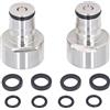RASTKY Kit di conversione adattatore accoppiatore barile blocco a sfera in acciaio inox per fusti di birra tipo A D S G, scollegamento rapido per birra casalinga