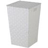 OEM Portabiancheria in Resina BIANCO 60 Litri Simil Rattan DUPLAST