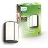 Philips Stock Applique LED da esterno, Alluminio, Grigio Antracite | Luce bianca calda, 5.5 W, 700 lm, 2700 K, Resistente a intemperie, LED integrato, Durevole