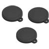Generic Insta 360 Goultra - Copriobiettivo in silicone, accessori per pollice, protezione per fotocamera Insta 360 Go Ultra Lens Guard (nero, 3 pezzi)
