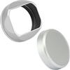 Generico Compatibile con paraluce Fujifilm X100 serie X70 | Guscio quadrato in metallo, cappuccio protettivo abbinato, dotato di anello adattatore da 49 mm(LH-X54W-Cap)