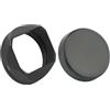 Generico Compatibile con paraluce Fujifilm X100 serie X70 | Guscio quadrato in metallo, cappuccio protettivo abbinato, dotato di anello adattatore da 49 mm(LH-X54B-Cap)