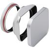 Generico Compatibile con il paraluce for fotocamera Fujifilm X100 X70 | Cappuccio quadrato in metallo, fornito con cappuccio e anello adattatore da 49 mm(LH-X200S-Cap)