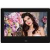 ZGJIAJU Cornice For Foto Elettronica Intelligente Da 7 Pollici Cornice Digitale 800 * 480 Video 720P Lettore Musicale MP3 MP4 Riproduzione Automatica Telecomando Condividi facile(1PC Black)