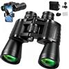 AGARELE Binocolo ad alta potenza 20x50 per adulti, con adattatore per | Lente FMC BAK4, professionale, impermeabile, antinebbia, per bird watching, caccia, campeggio, osservazione delle stelle