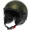 MOMO Design Momodesign-FGTR EVO E2206 | Casco Demi Jet Unisex da Moto Urbano con Visierino Solare